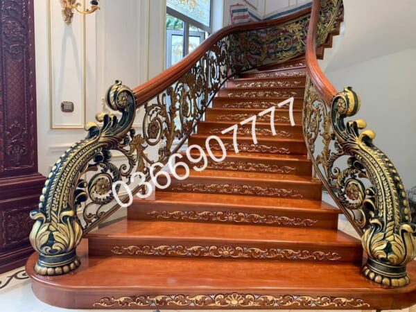 Cầu thang nhôm đúc